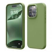 Силиконовый чехол iPhone 15 Pro Кедровый Зеленый