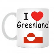 Кружка I love Greenland (Я люблю Гренландию)