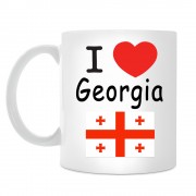 Кружка I love Georgia (Я люблю Грузию)