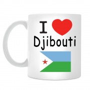 Кружка I love Djibouti (Я люблю Джибути)