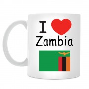 Кружка I love Zambia (Я люблю Замбию)