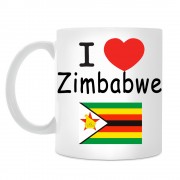 Кружка I love Zimbabwe (Я люблю Зимбабве)