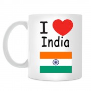 Кружка I love India (Я люблю Индию)