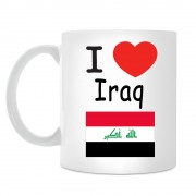 Кружка I love Iraq (Я люблю Ирак)