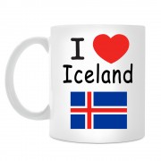 Кружка I love Iceland (Я люблю Исландию)