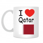 Кружка I love Qatar (Я люблю Катар)