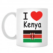 Кружка I love Kenya (Я люблю Кению)