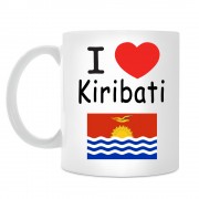 Кружка I love Kiribati (Я люблю Кирибати)