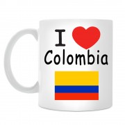 Кружка I love Colombia (Я люблю Колумбию)