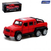 Машинка металлическая «Джип 6X6», 1:32, инерция, цвет красный