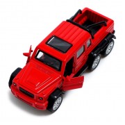 Машинка металлическая «Джип 6X6», 1:32, инерция, цвет красный
