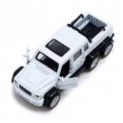 Машинка металлическая «Джип 6X6», 1:32, инерция, цвет белый