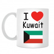 Кружка I love Kuwait (Я люблю Кувейт)