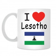 Кружка I love Lesotho (Я люблю Лесото)