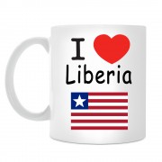 Кружка I love Liberia (Я люблю Либерию)