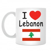 Кружка I love Lebanon (Я люблю Ливан)