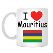 Кружка I love Mauritius (Я люблю Маврикий)