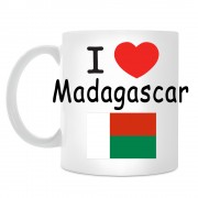 Кружка I love Madagascar (Я люблю Мадагаскар)
