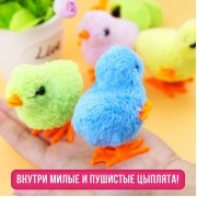 Настольная игра ходилка - бродилка для детей «Заводные цыплята», 2-4 игрока, 3+