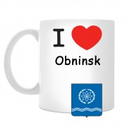 Кружка I love Обнинск