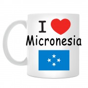 Кружка I love Micronesia (Я люблю Микронезию)