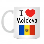 Кружка I love Moldova (Я люблю Молдову)