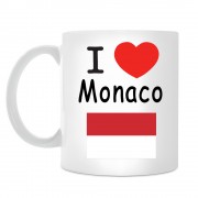 Кружка I love Monaco (Я люблю Монако)