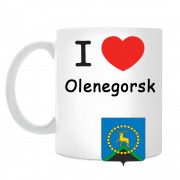 Кружка I love Оленегорск