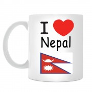 Кружка I love Nepal (Я люблю Непал)
