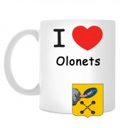 Кружка I love Олонец
