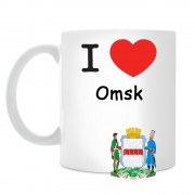 Кружка I love Омск