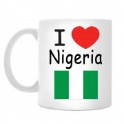 Кружка I love Nigeria (Я люблю Нигерию)