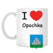 Кружка I love Опочка