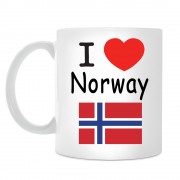 Кружка I love Norway (Я люблю Норвегию)