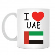 Кружка I love UAE (Я люблю ОАЭ)