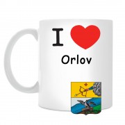 Кружка I love Орлов