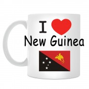 Кружка I love New Guinea (Я люблю Новую Гвинею)