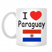 Кружка I love Paraguay (Я люблю Парагвай)