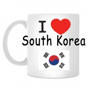 Кружка I love South Korea (Я люблю Южную Корею)
