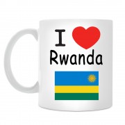 Кружка I love Rwanda (Я люблю Руанду)