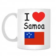 Кружка I love Samoa (Я люблю Самоа)