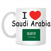 Кружка I love Saudi Arabia (Я люблю Саудовскую Аравию)