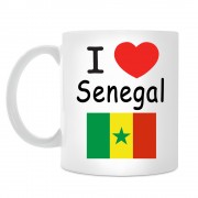 Кружка I love Senegal (Я люблю Сенегал)