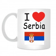 Кружка I love Serbia (Я люблю Сербию)