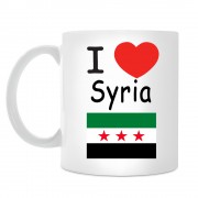 Кружка I love Syria (Я люблю Сирию)