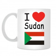 Кружка I love Sudan (Я люблю Судан)