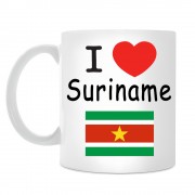 Кружка I love Suriname (Я люблю Суринам)