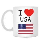 Кружка I love USA (Я люблю США)