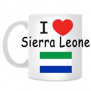 Кружка I love Sierra Leone (Я люблю Сьерра-Леоне)
