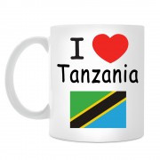 Кружка I love Tanzania (Я люблю Танзанию)